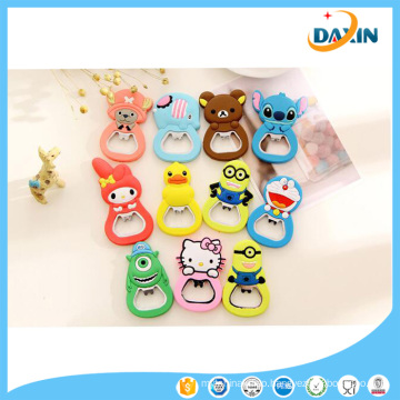 Multi Cartoon Shape Silicone Bottle Opener Refrigerator Magnet